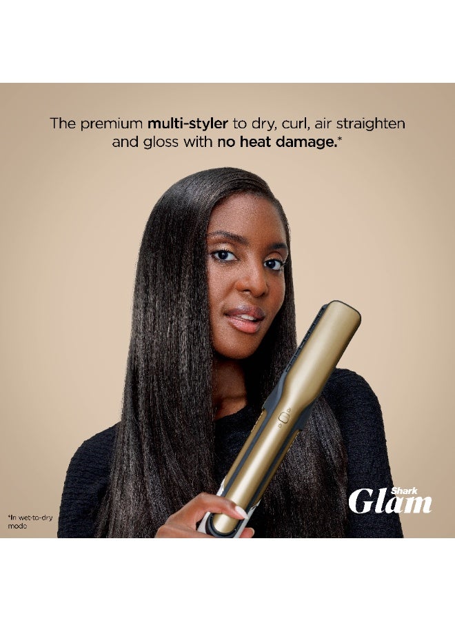 Shark Glam 5-In-1 Ceramic And Powerful Air Styling And Drying System, Straightener, Auto-Wrap Curlers, Concentrator, Diffuser and Storage Case, No Heat Damage,  HD6052SME - Image 3